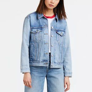 Levi’s Ex-Boyfriend Trucker Jacket in For Real Medium Wash